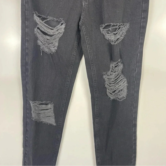NEW Urban Outfitters BDG Distressed Mom High Rise Jeans Black Size 25 - Picture 9 of 9